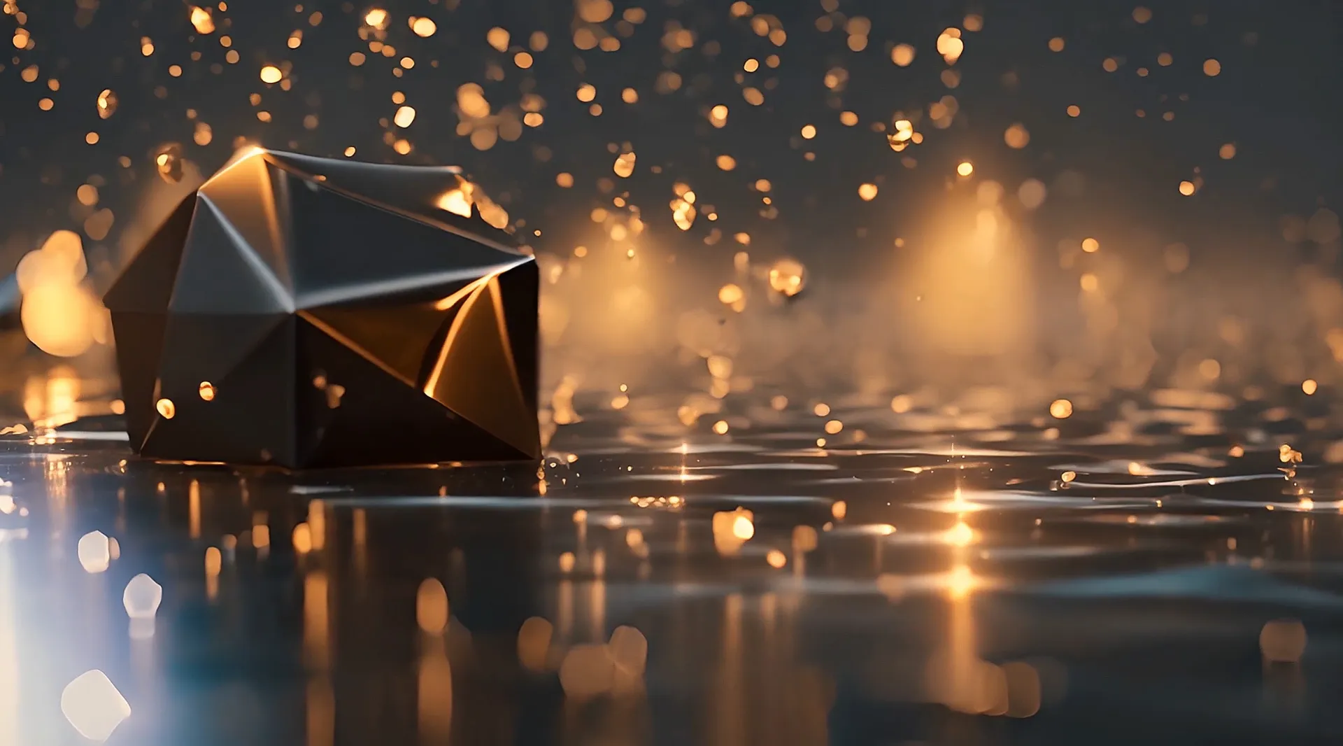 Mystical Light Cube and Sparkles Motion Graphics Video